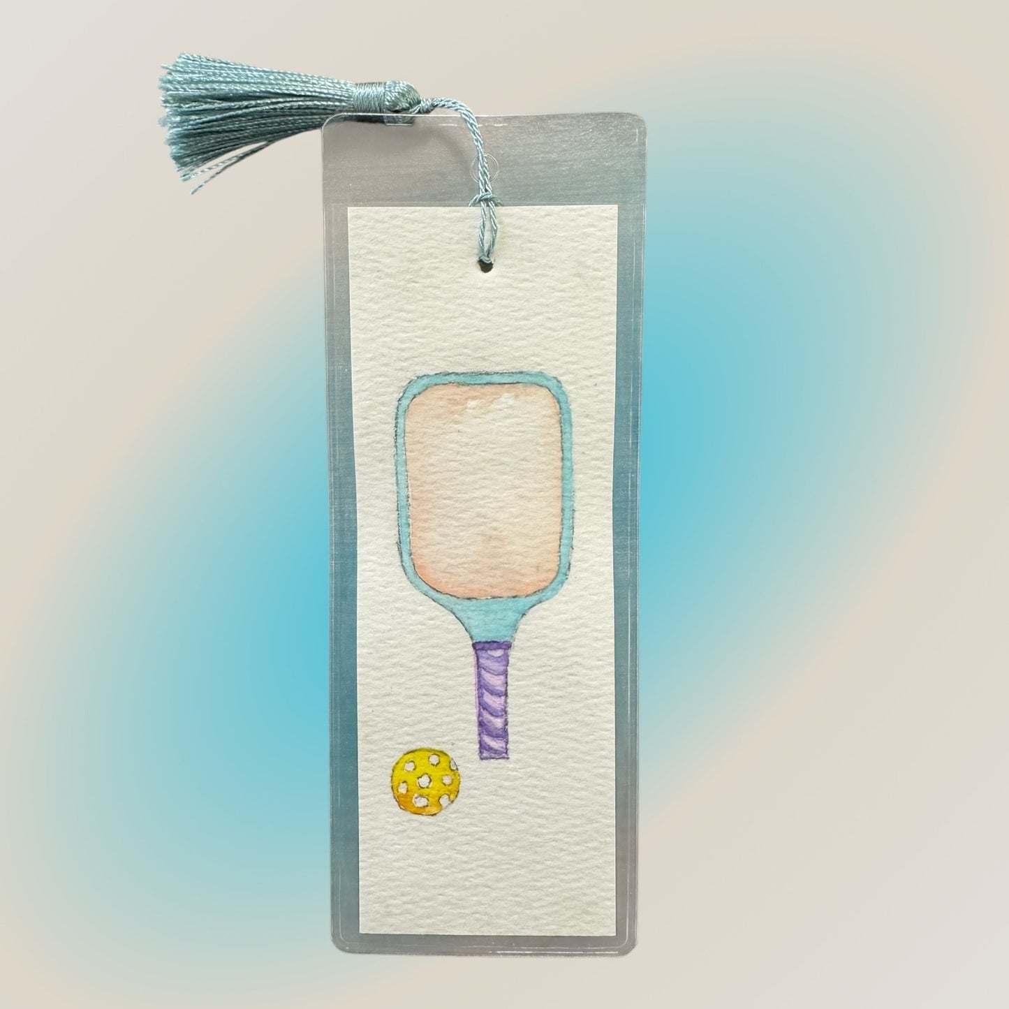 #Bookmark - Blue Pickleball Paddle with Purple Handle - New!