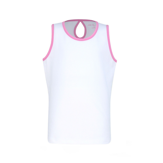 #Cottage Court White Keyhole Tank