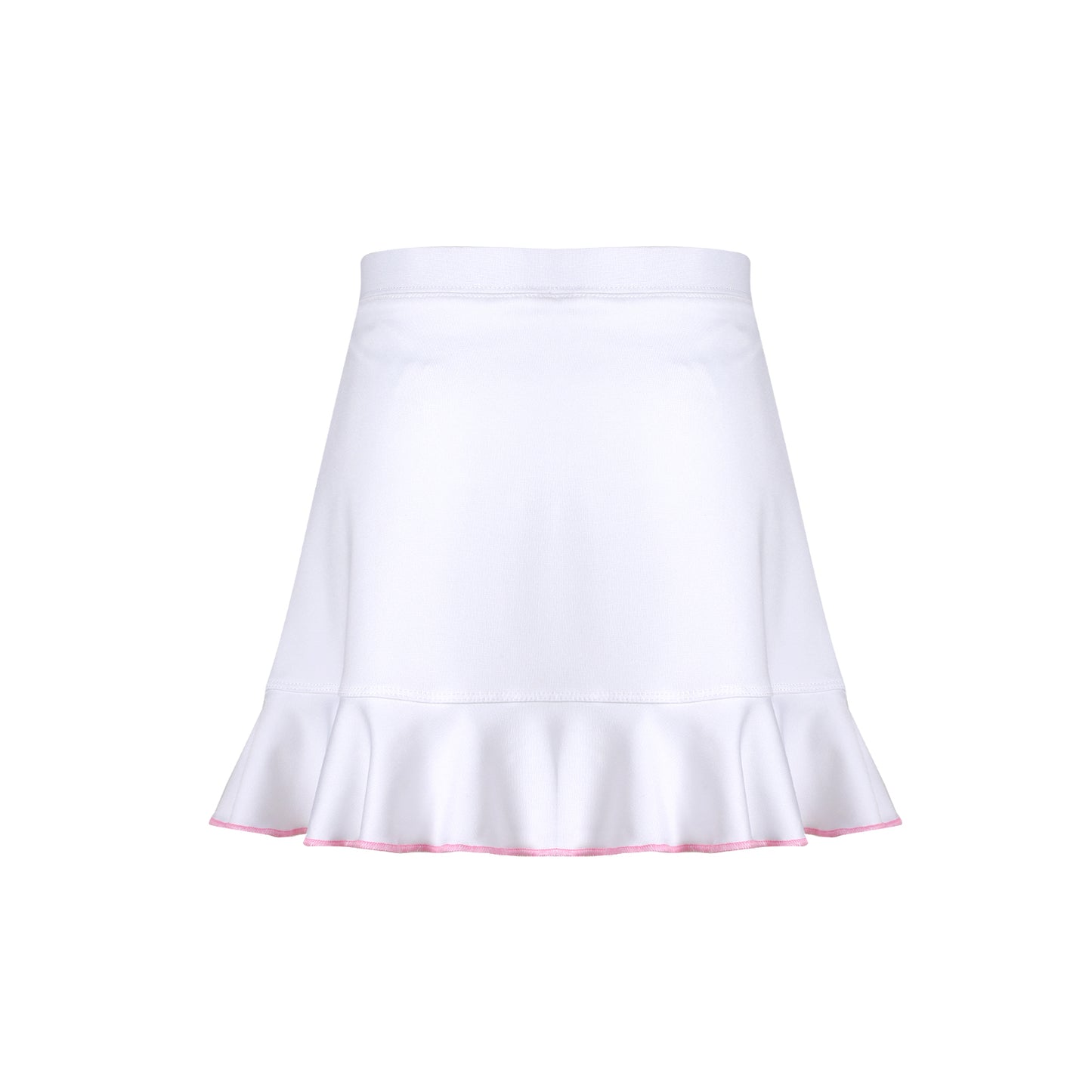 #Cottage Court White Ruffle Skirt