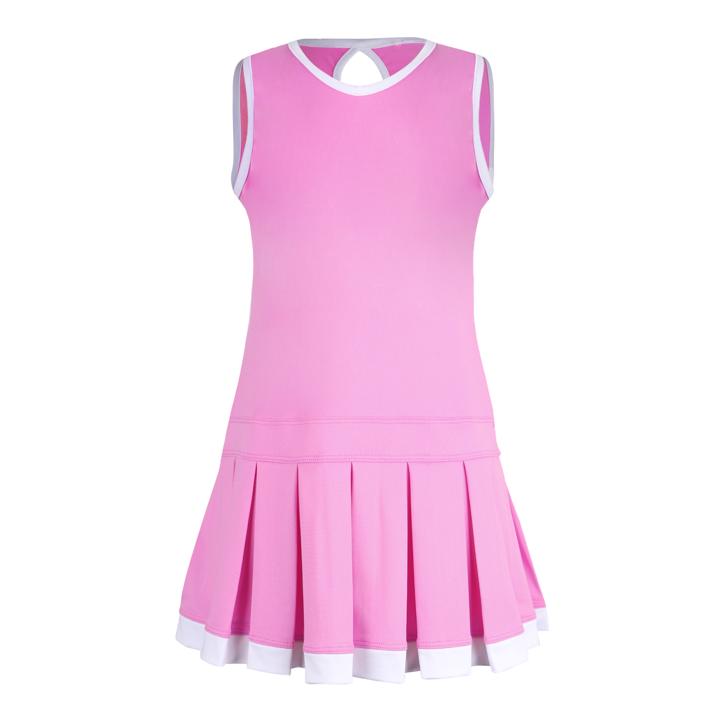 #Cottage Court Pleat Dress Pink