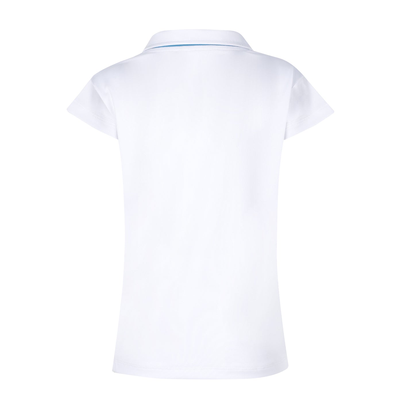 #Moroccan Morning White Polo Top