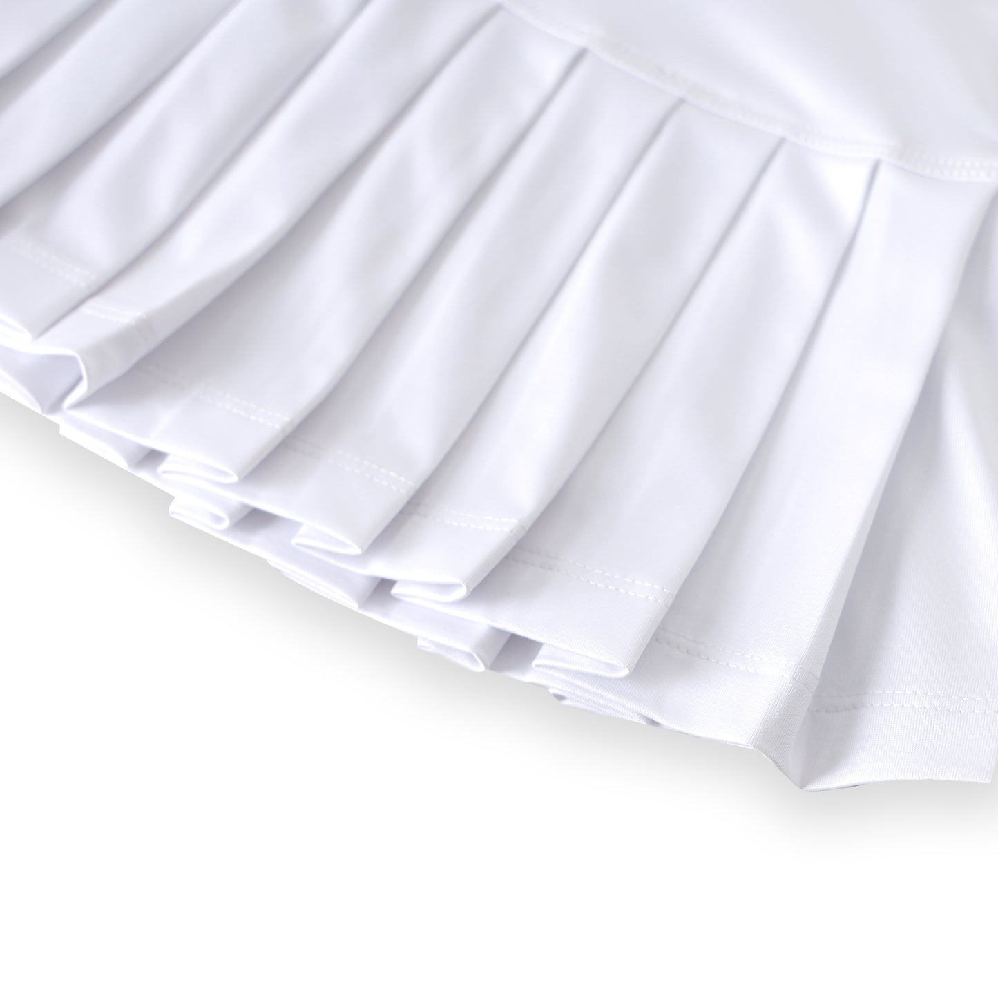 Pansies in Paris White Pleat Dress