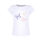 Carnival Lights White Butterfly Bling Top - New!