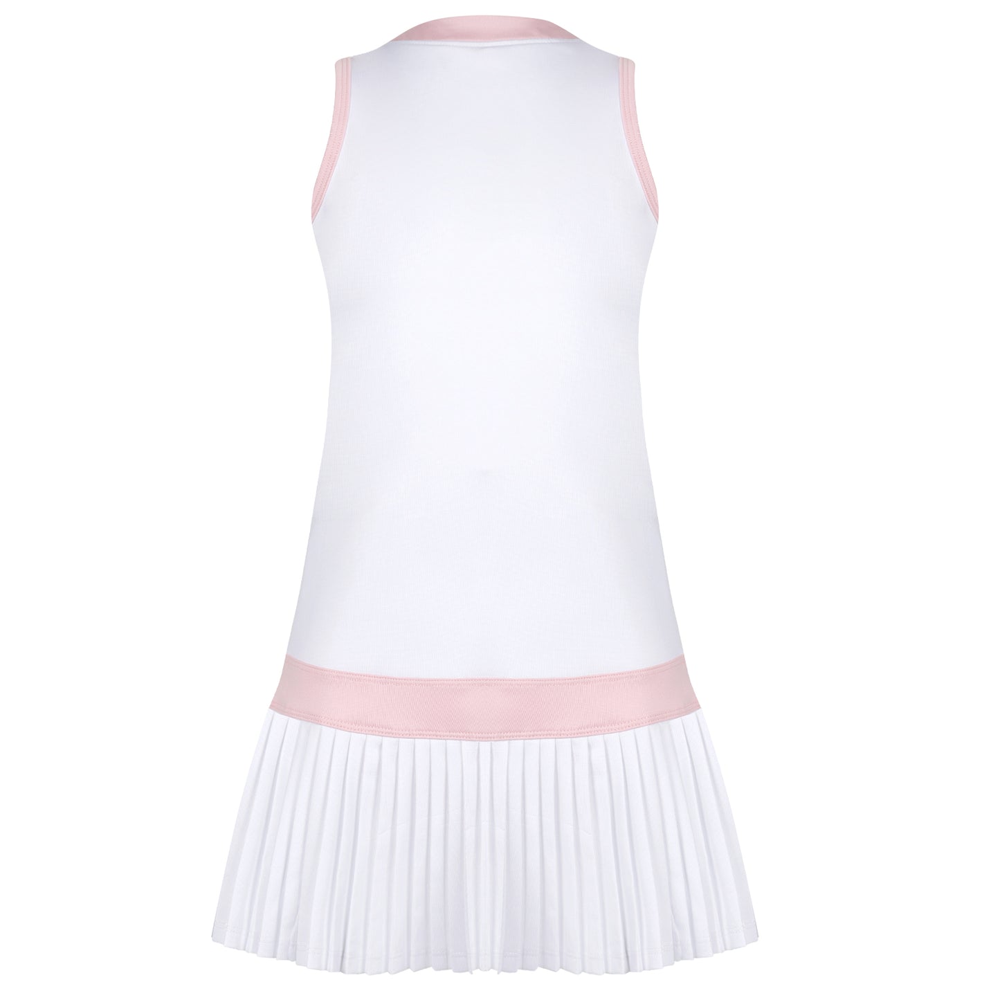 Carnival Lights White & Pink Pleat Dress