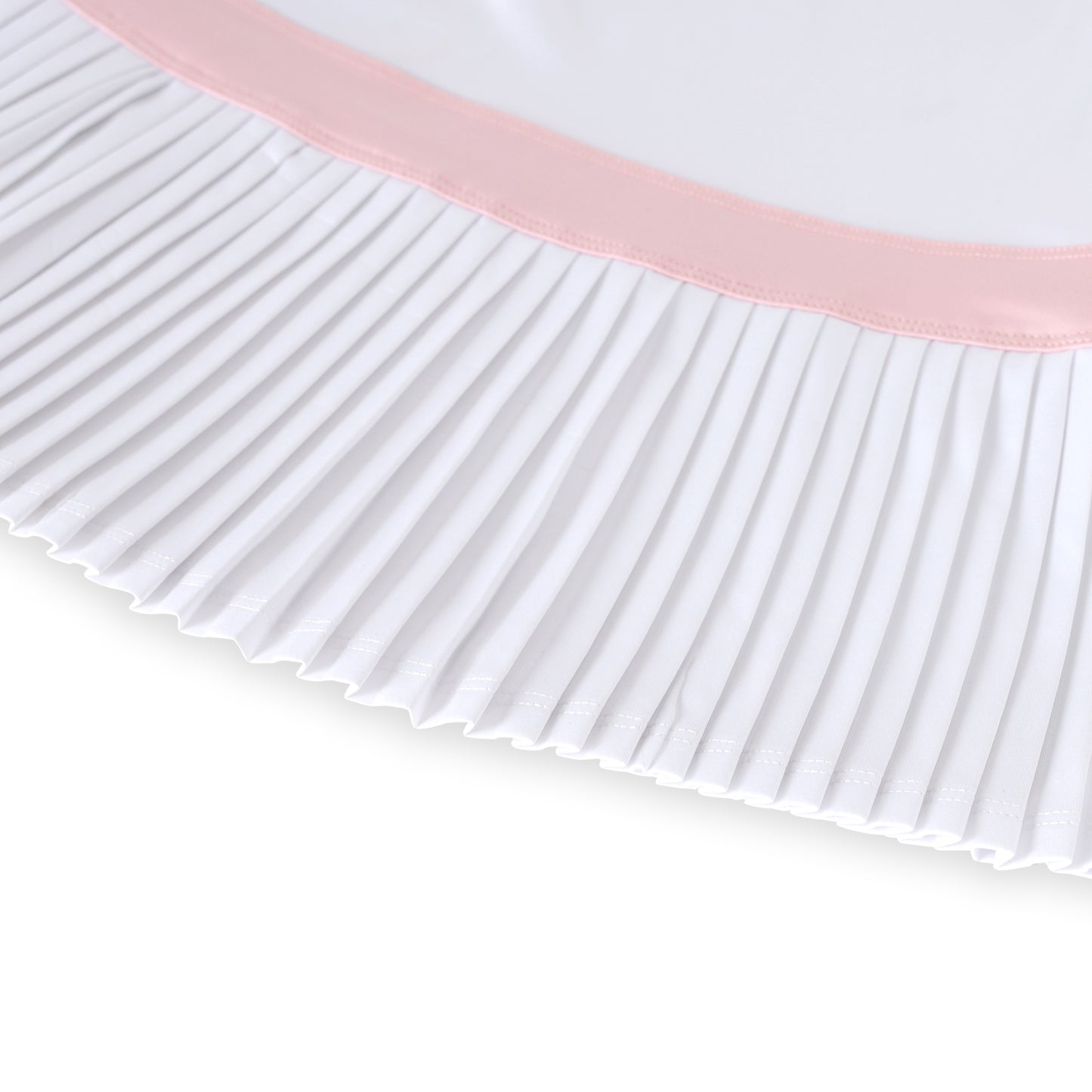 Carnival Lights White & Pink Pleat Dress