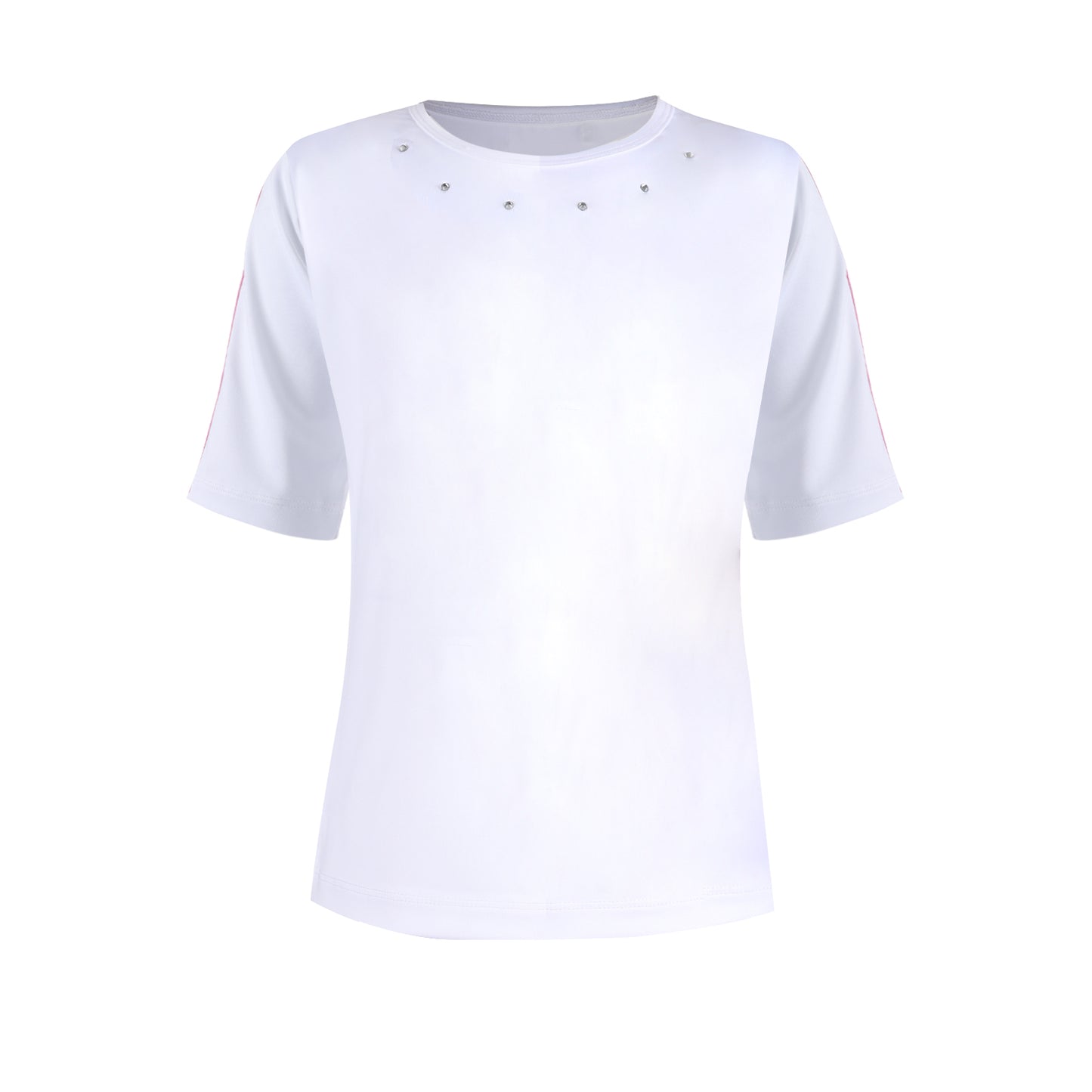 Carnival Lights White Racer Stripe Skirt