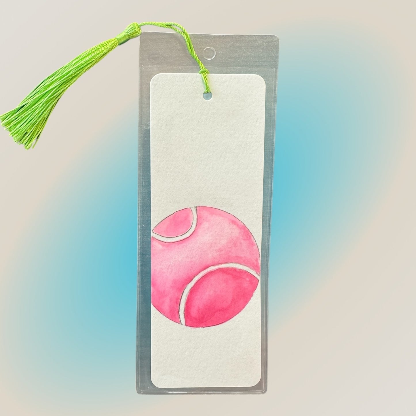#Bookmark - Pink Tennis Ball - New!