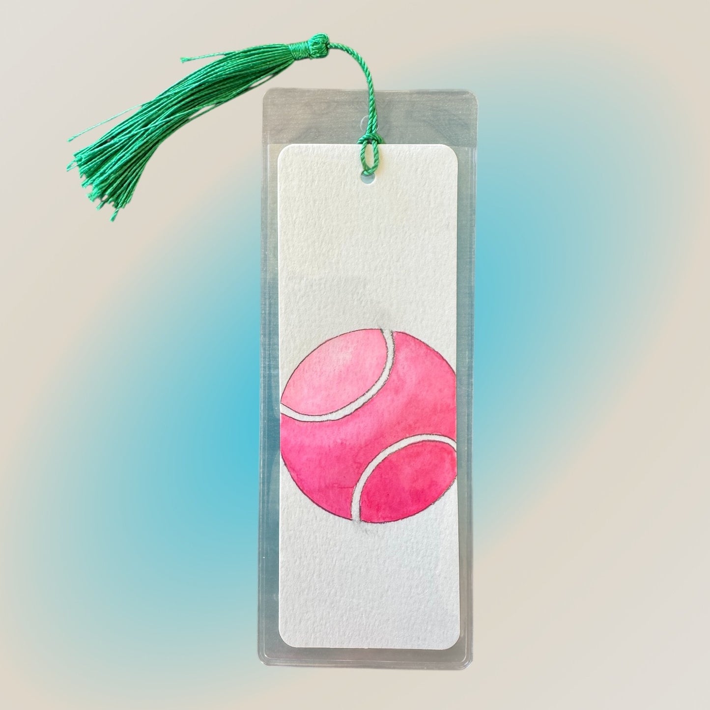 #Bookmark - Pink Tennis Ball - New!
