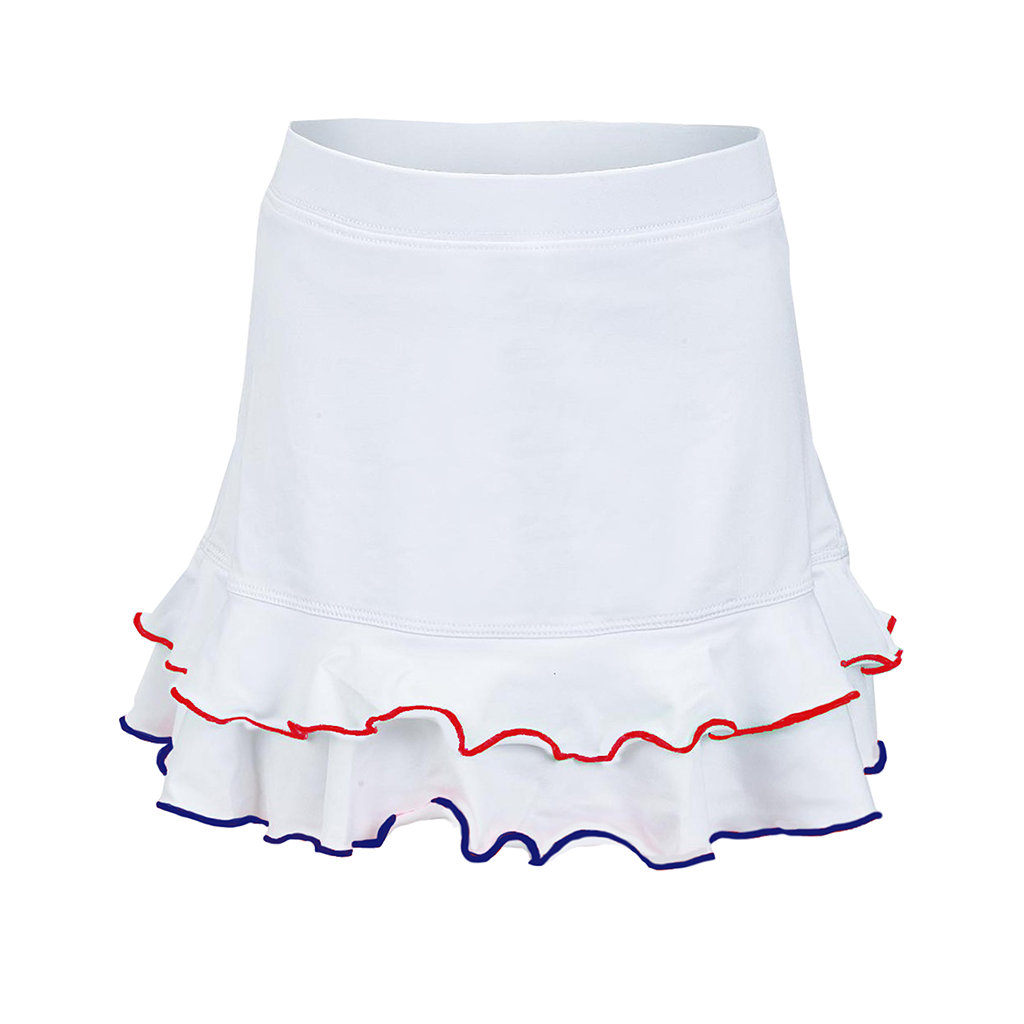 #Stars Forever White Ruffle Skirt - New!