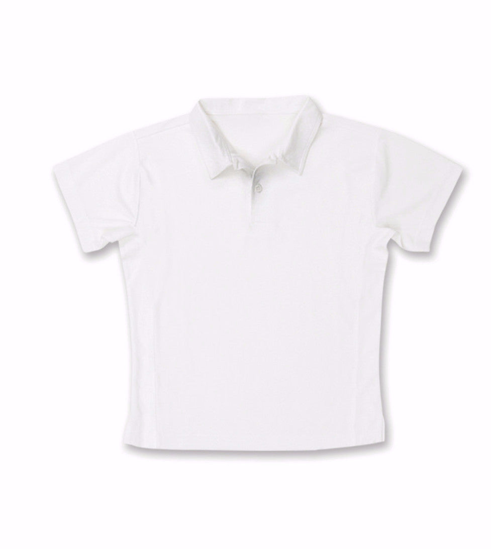 Boys Polo White - B31 - Little Miss Tennis