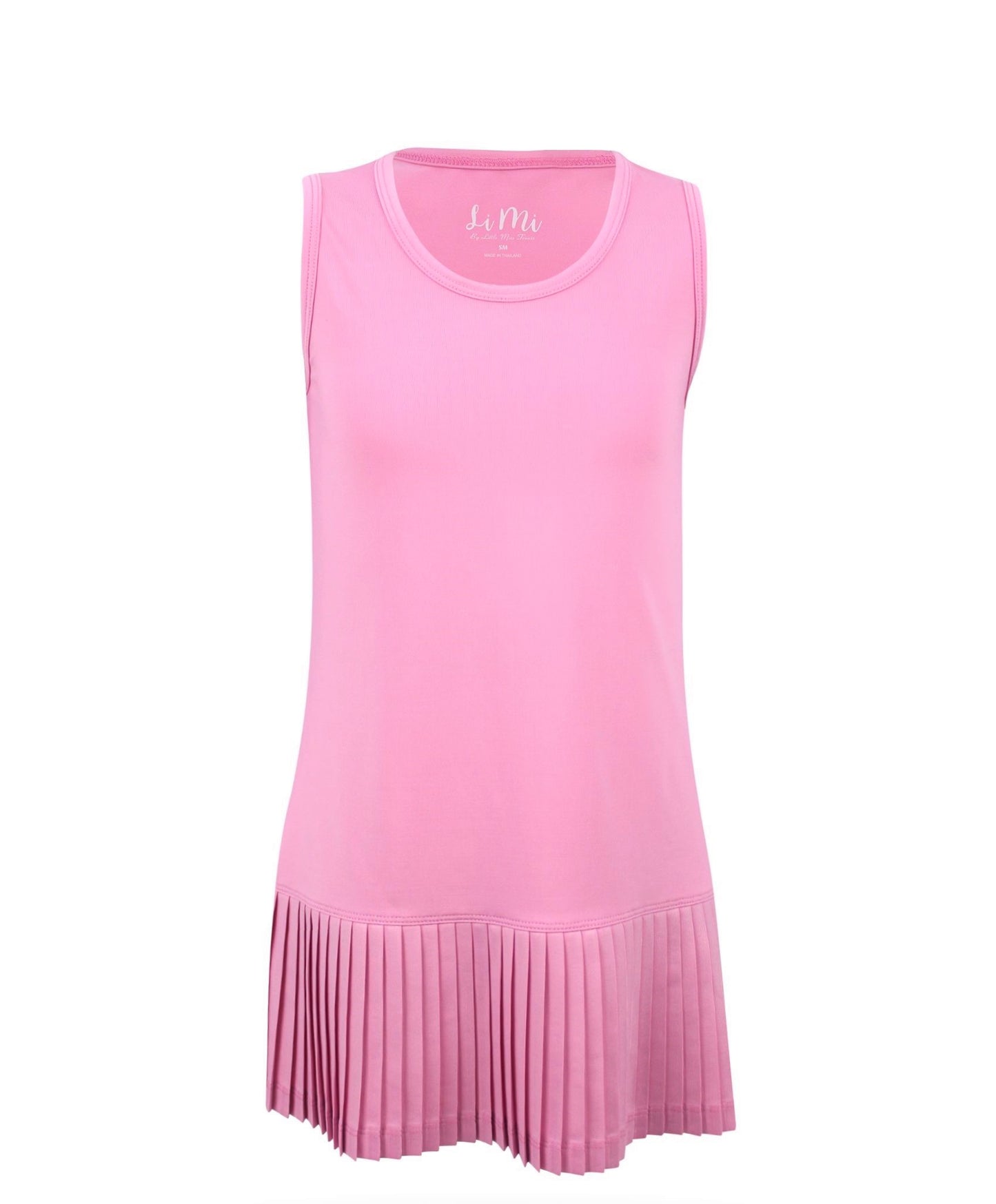 Bubble Gum Mini Pleat Dress