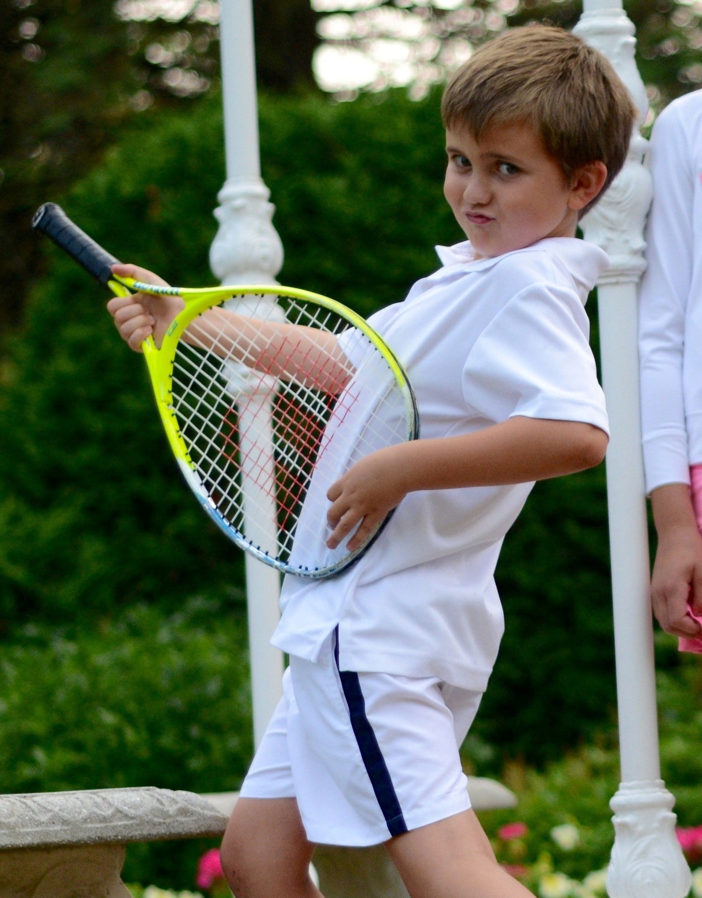 Boys Polo White - B31 - Little Miss Tennis