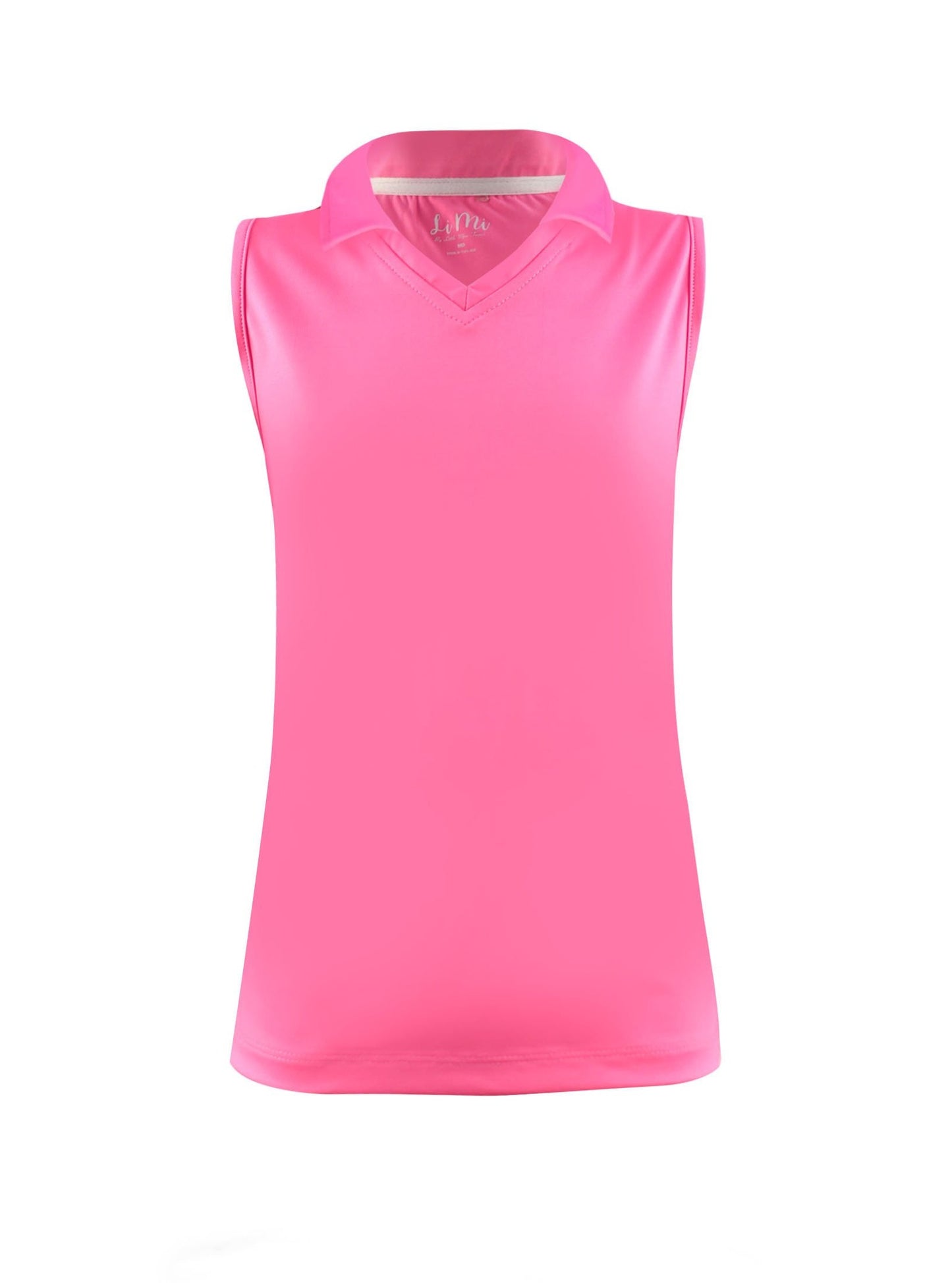 #Flamingo Beach Pink Collar Tank - New! - Little Miss Tennis