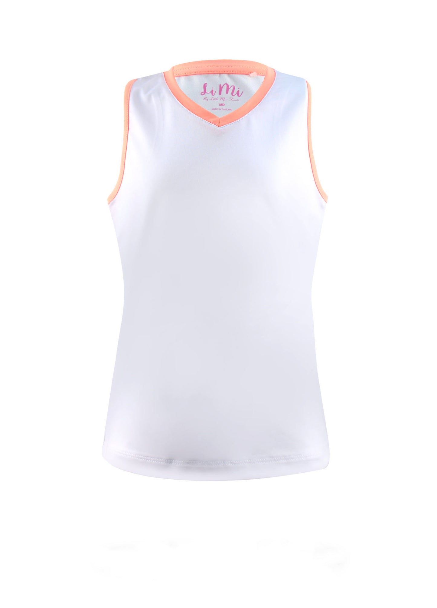 #Flamingo Beach White Tank - New! - Little Miss Tennis