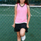 Midnight in Malibu Tank Pink - Little Miss Tennis