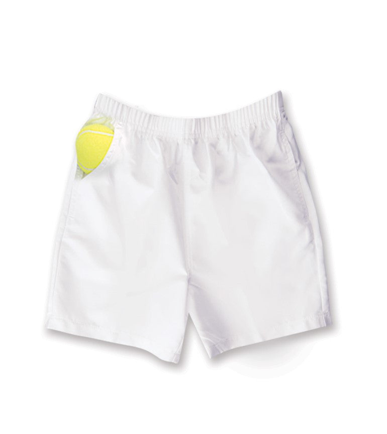 Boys White Shorts - 711 - Little Miss Tennis