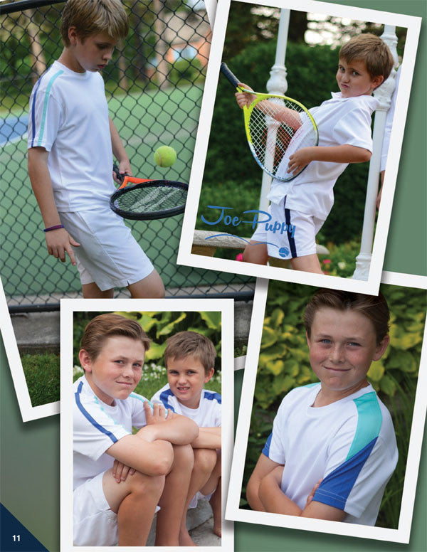 Boys White Shorts - 007 - Little Miss Tennis