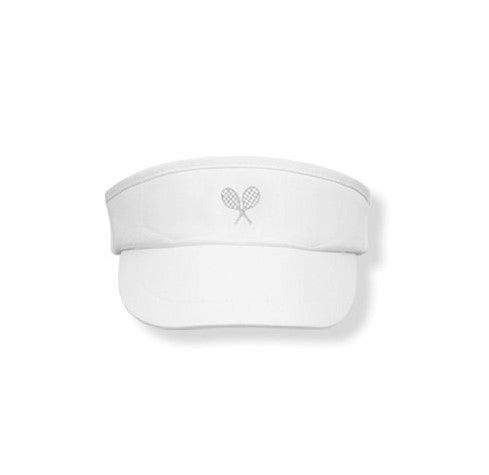 White Visor (White) - Little Miss Tennis