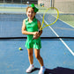#Beverly Hills Green Pleat Dress - New!