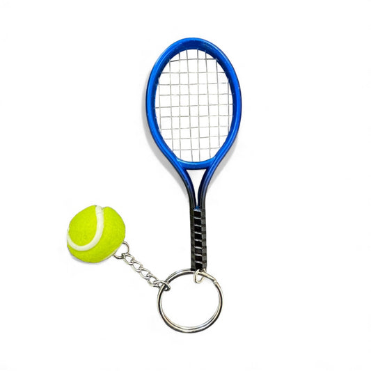 #Keychain - Blue Tennis Racket - New!