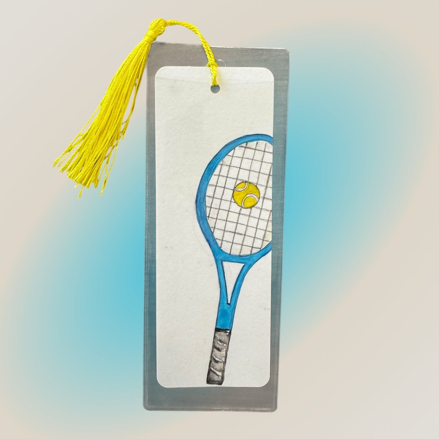 #Bookmark - Blue Tennis Racket - New!