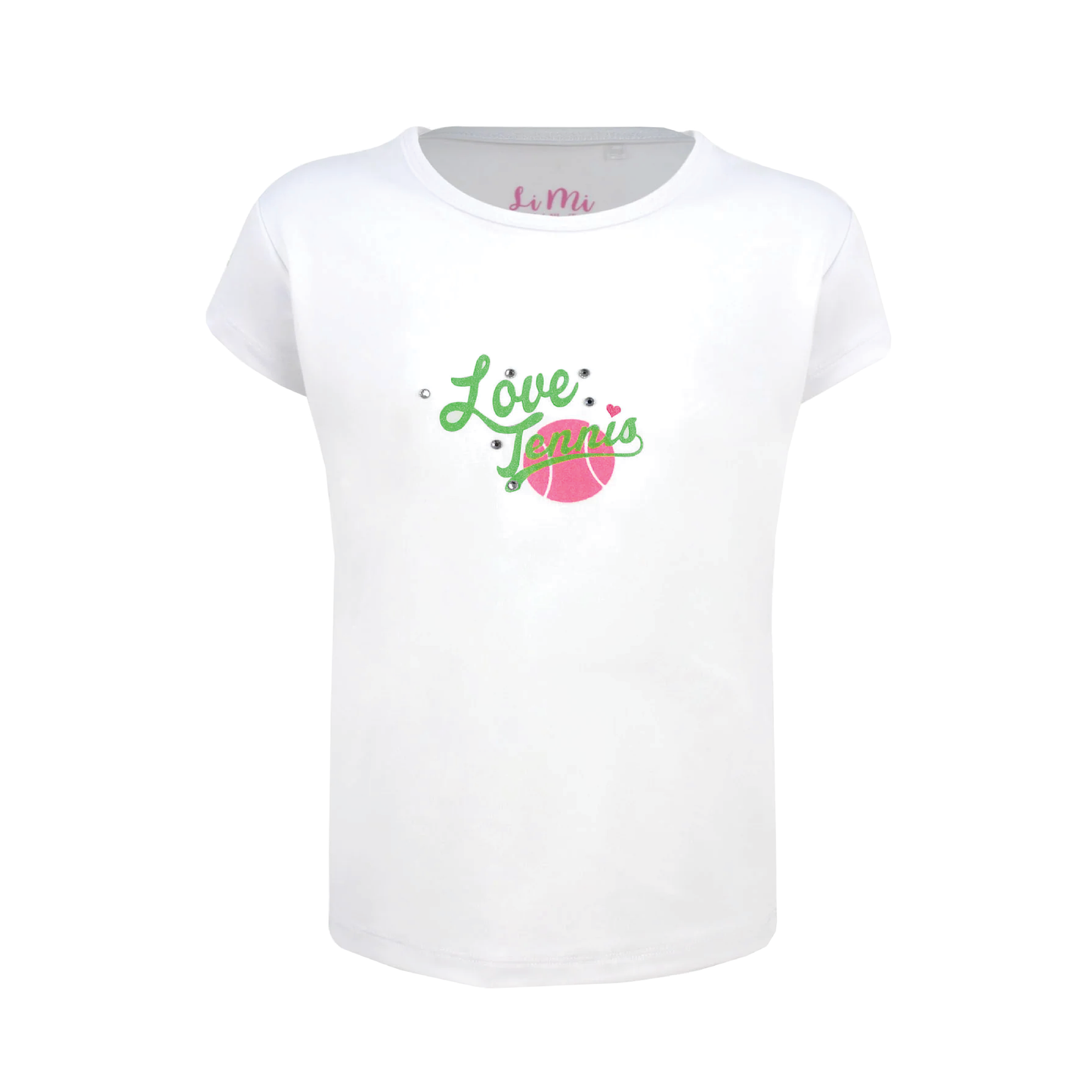 #Beverly Hills White 'Love Tennis' Bling Top - New!