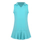 #Tutti Frutti Aqua Pleat Dress - New!