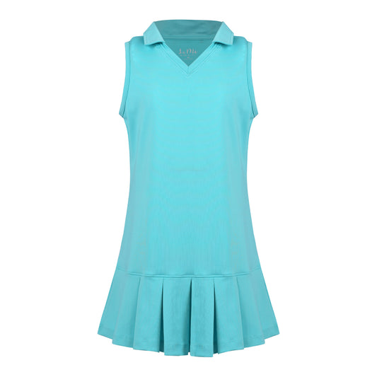 #Tutti Frutti Aqua Pleat Dress - New!
