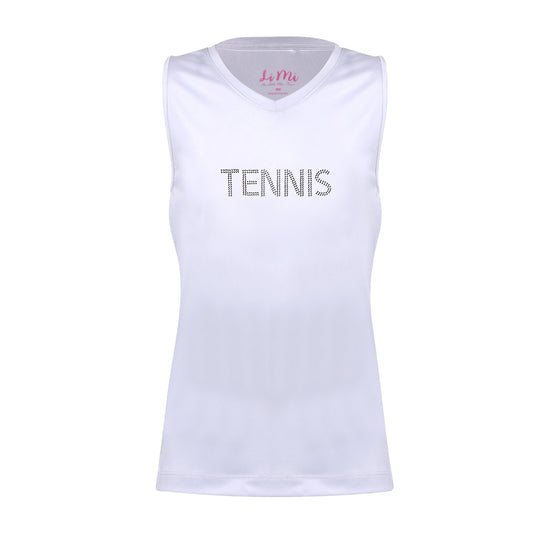 #Cottage Court Tennis White Tank Top - New!