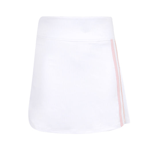 #Carnival Lights White Racer Stripe Skirt - New!