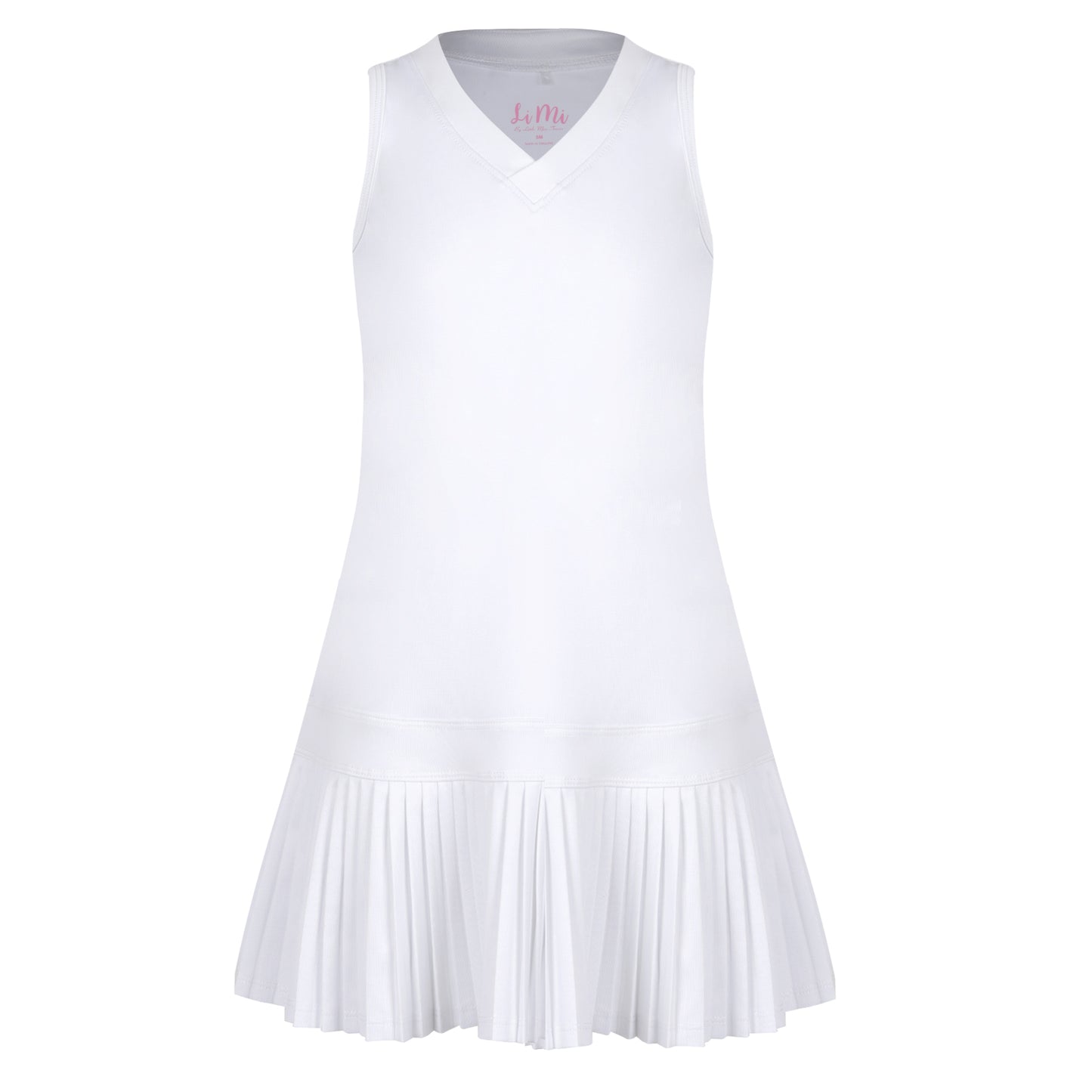 #Carnival Lights White Pleat Dress - New!