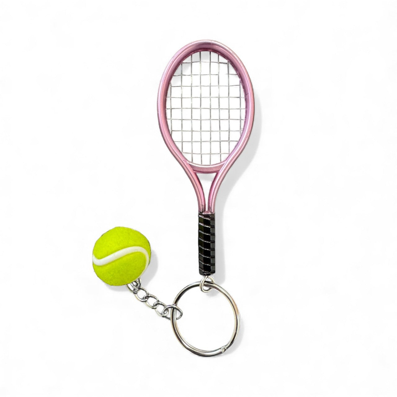 #Keychain - Pink Tennis Racket - New!