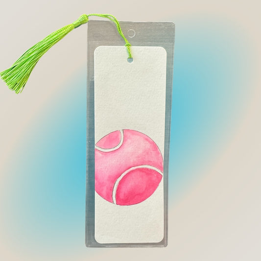 #Bookmark - Pink Tennis Ball - New!