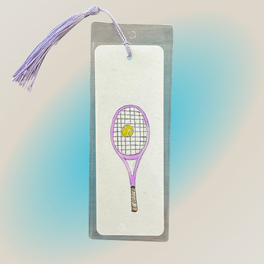 #Bookmark - Purple Tennis Racket - New!