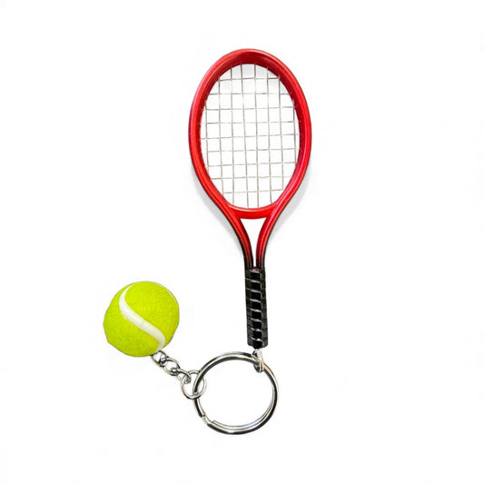 #Keychain - Red Tennis Racket - New!