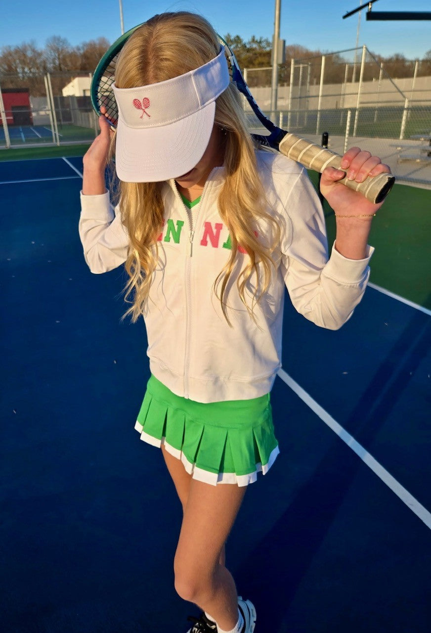 #Beverly Hills Green Pleat Skirt - New!