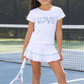 #Tutti Frutti White Ruffle Skirt - New!