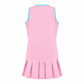#Tutti Frutti Pink/Aqua Peekaboo Pleat Dress - New!