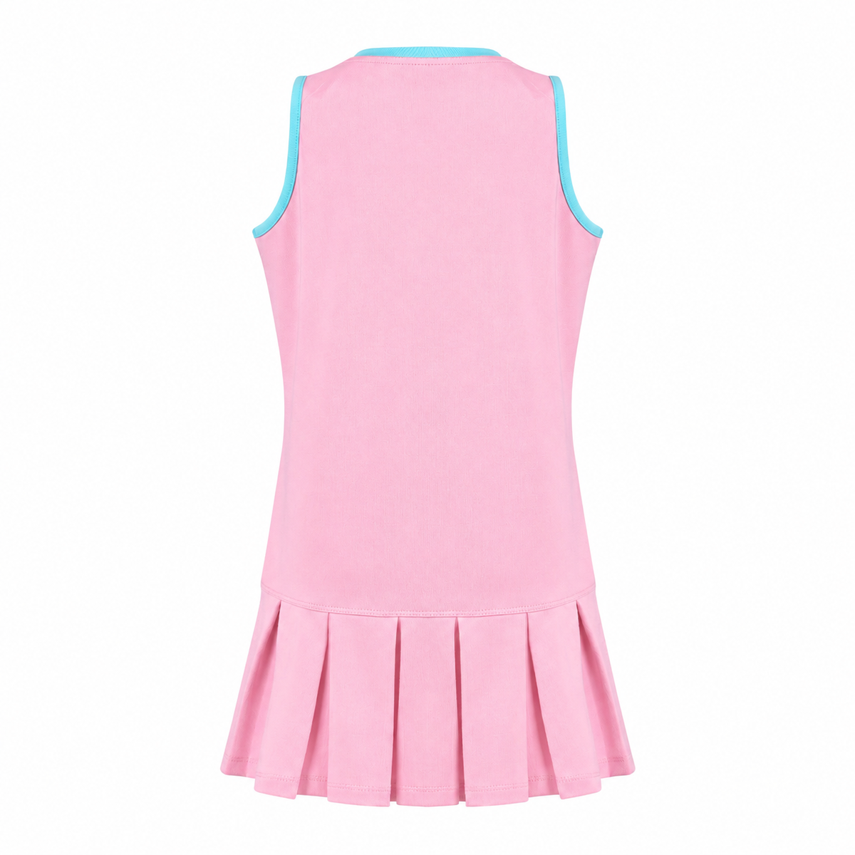#Tutti Frutti Pink/Aqua Peekaboo Pleat Dress - New!