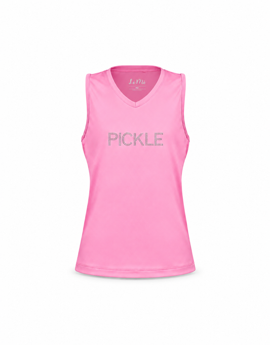 #Cottage Court Pickle Pink Tank Top