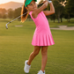 #Beverly Hills Pink Pleat Dress - New!