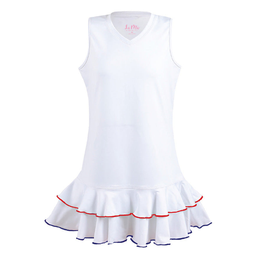 #Stars Forever White Ruffle Dress - New!