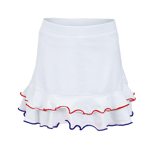 #Stars Forever White Ruffle Skirt - New!