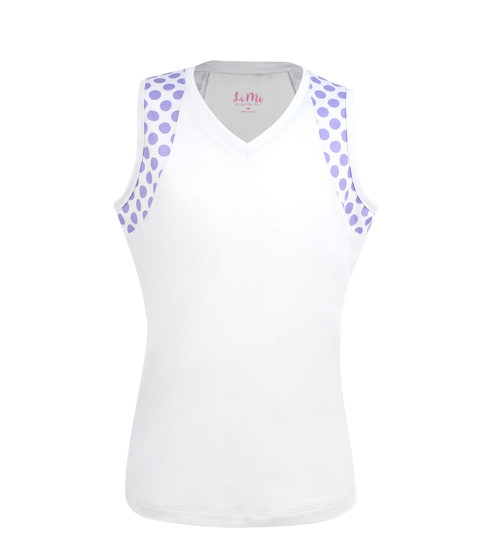 #Pretty In Provence White Tank - Little Miss Tennis