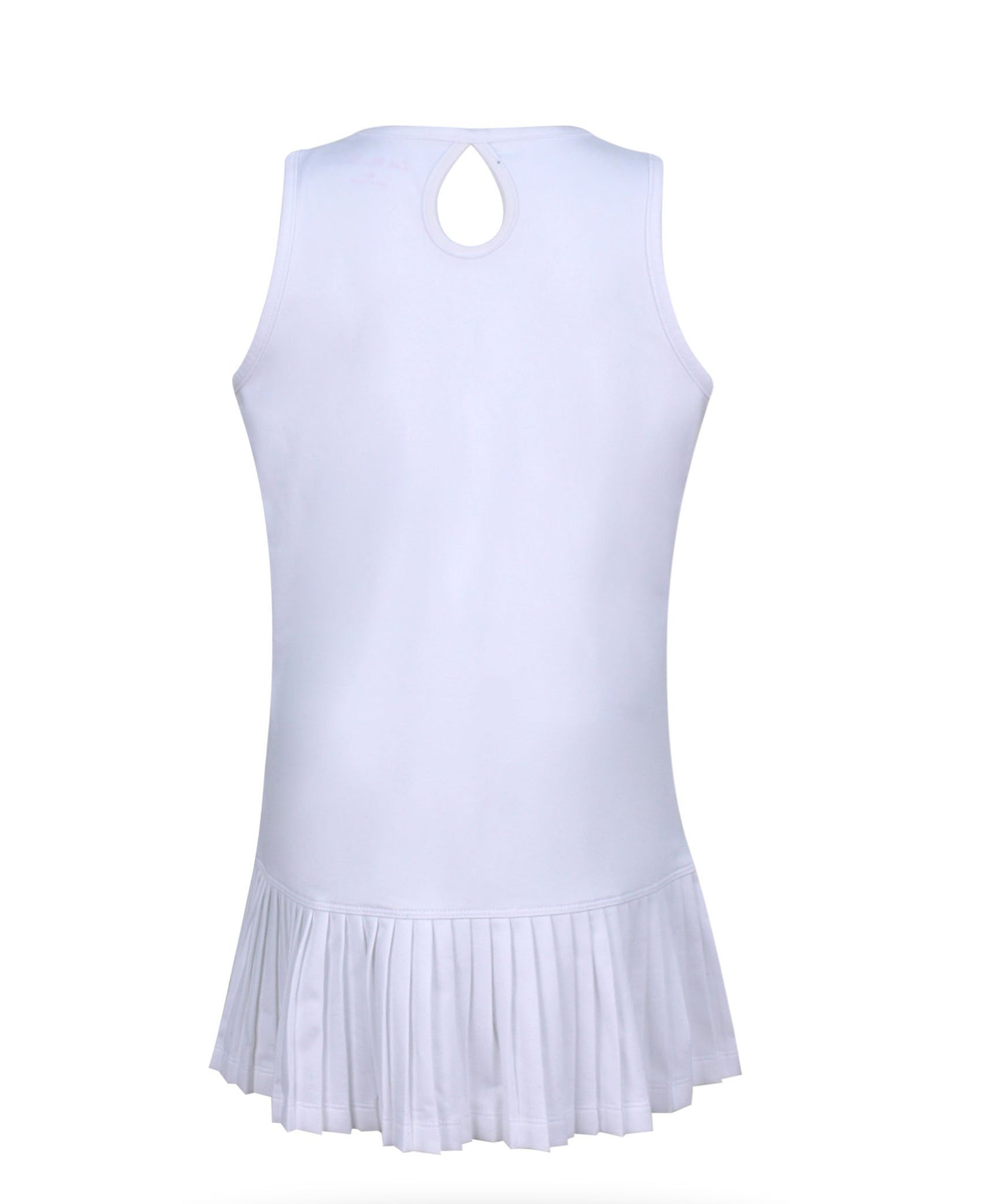 #Santorini Island White Dress - Little Miss Tennis