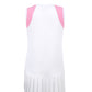 Bubble Gum White Pleat Dress