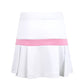 Bubble Gum White Semi-Pleat Skirt