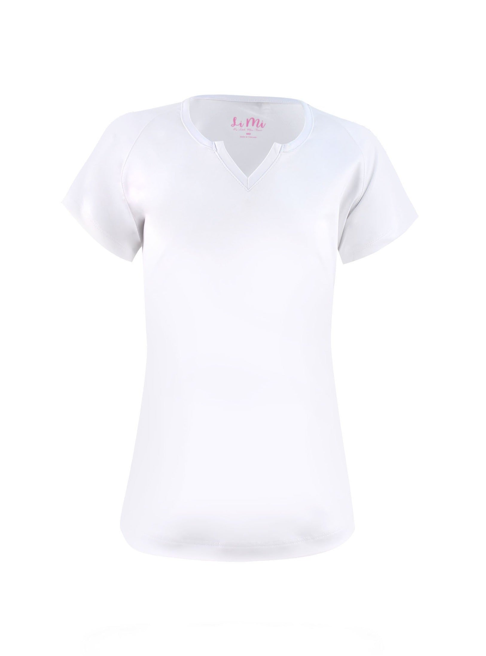 Chamonix White Short Sleeve Top - New! - Little Miss Tennis