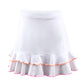 #Flamingo Beach White Ruffle Skirt - New! - Little Miss Tennis