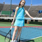 Paradise Palms Aqua Skirt - Little Miss Tennis
